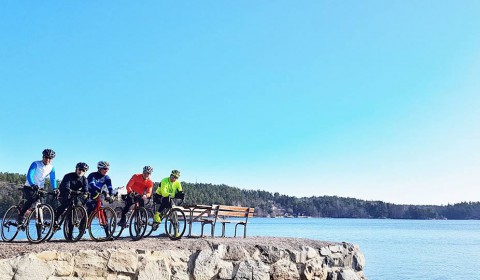 Cykelstopp Baggensfjärden